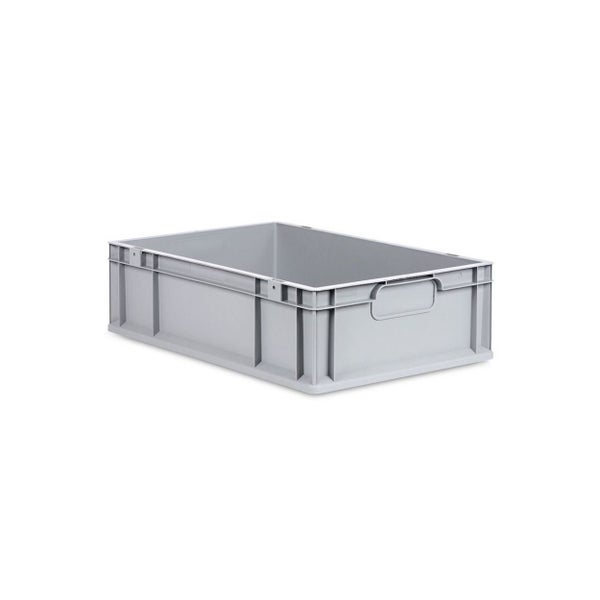PROREGAL Spar Set 10x Eurobox Nextgen Economy Mit Scharnierdeckel & Roten Schiebeschnappverschlüsse Griffe Geschlossen HxBxT 17 x 40 x 60 cm 34 Liter