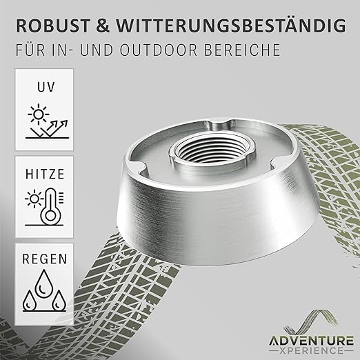4+1 Anti-Diebstahl Muttern diebstahlhemmende Sicherheitsmutter Diebstahlsicherung V2A Edelstahl Stern (M10, 4 Muttern 1 Spezialnuss)
