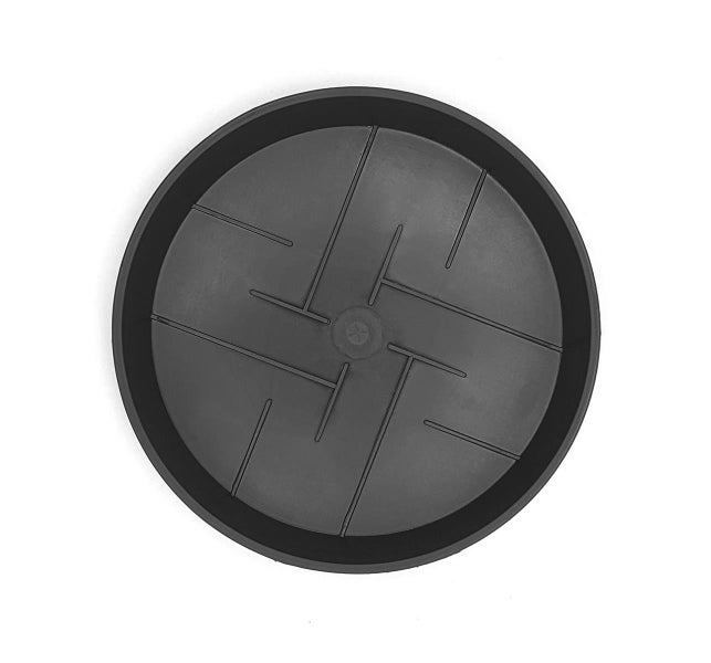 Plastard Untersetzer 5er Set Ø 27 cm Anthrazit - Blumentopf Pflanztopf Kübel
