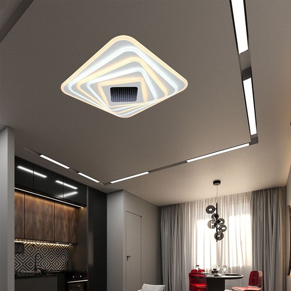 V-TAC VT-7958 - Designer-Deckenleuchten - IP20 - Weißes Gehäuse - 150 Watt - 15500 Lumen - 3IN1
