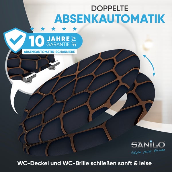 WC-Sitz mit Absenkautomatik Mesh