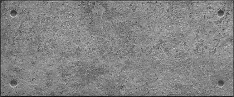 Graue Betonplatte mit vier Löchern