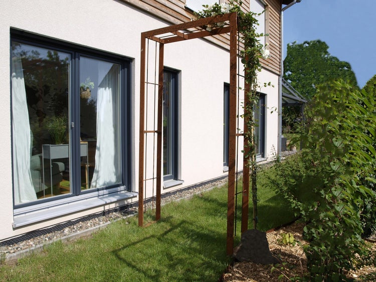 Rosenbogen ELEO Savona 124x37x230 cm Metall unbeschichtet - Edelrost