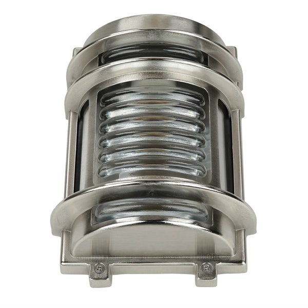 Metall Wandleuchte mit geripptem Glas