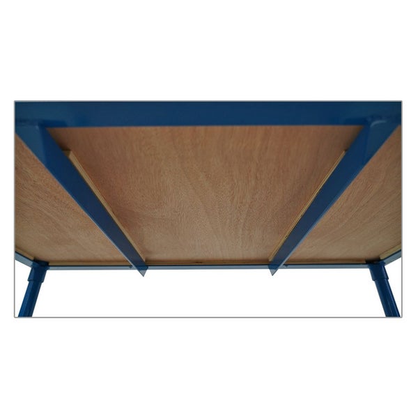 PROREGAL Profi Tischwagen mit 2 Etagen HxBxT 95 x 50 x 97 cm Traglast 400 kg Lichtblau