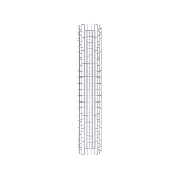 Gabionensäule Durchmesser 37 cm, MW 5 x 10 cm rund - Höhe: 2,00 m