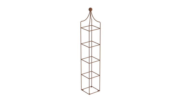 Obelisk Catania klein aus massiven Rundstahl 29 x 140 cm unbeschichtet