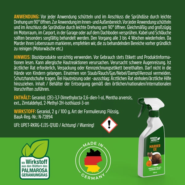 GreenHero Marder-Ex Spray