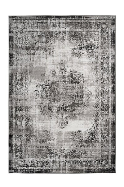 Kurzflor Teppich Octavio Anthrazit Vintage 80 x 150 cm