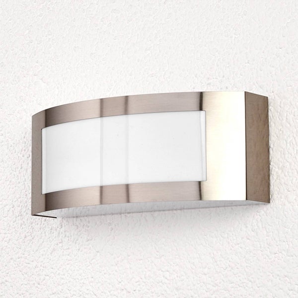 Lindby Raja (spritzwassergeschützt (Modern) in Alu aus Edelstahl (1 flammig, E27) - Licht nach oben & unten