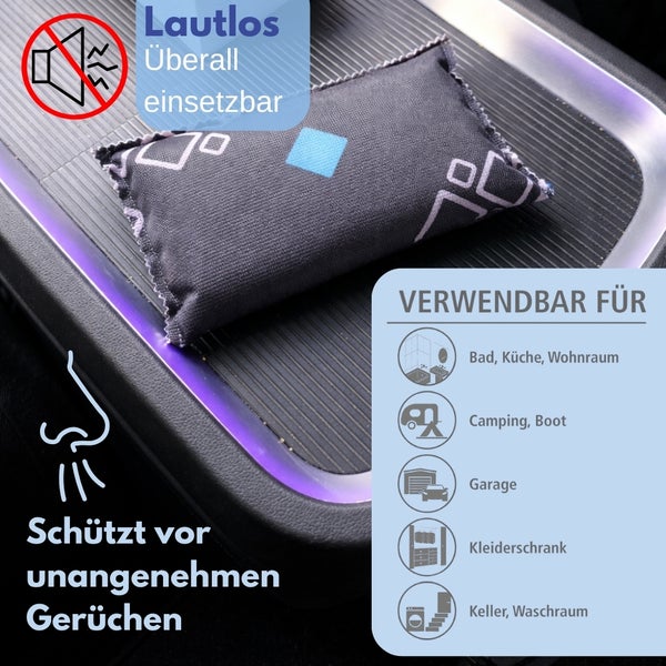 Geruchsneutralisierer zur Verwendung in Bad, Küche, Wohnraum, Camping, Boot, Garage, Kleiderschrank, Keller, Waschraum