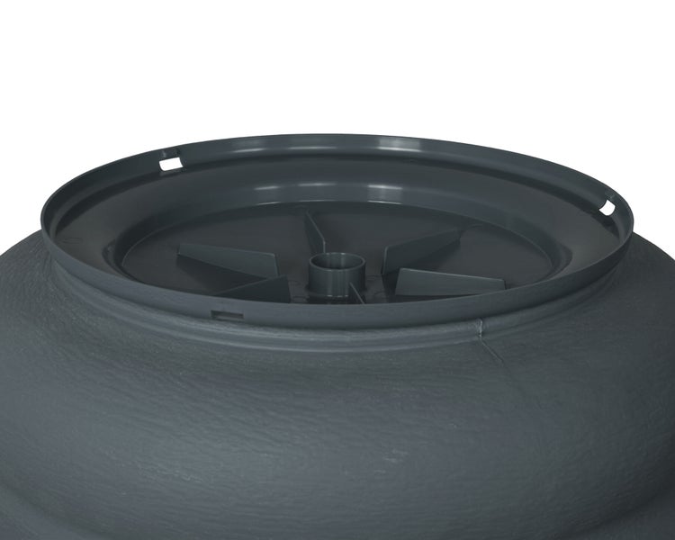 Detailansicht eines Pflanzgefäßes aus Kunststoff