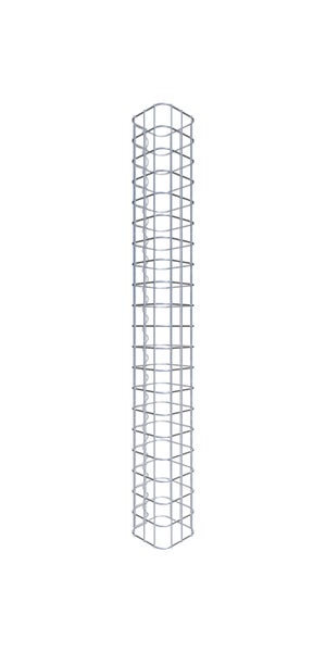 Gabionensäule 17 x 17 cm, MW 5 x 5 cm eckig - Höhe: 1,00 m