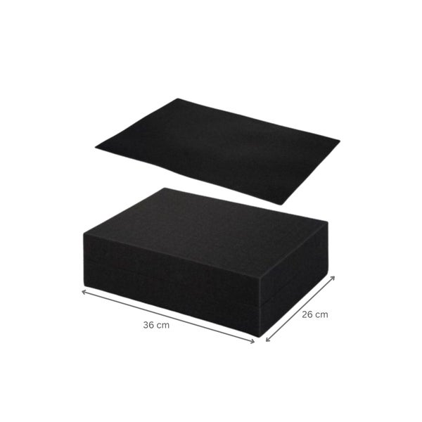 PROREGAL Eurobox NextGen Portable Mit Rasterschaumstoff und Schaumstoffeinlage HxBxT 13,5 x 30 x 40 cm 11 Liter Eurobehälter Transportbox