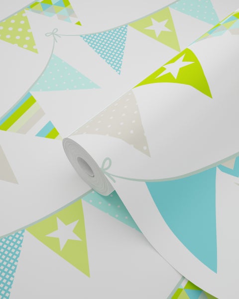 Tapetenrolle mit Girlandenmuster