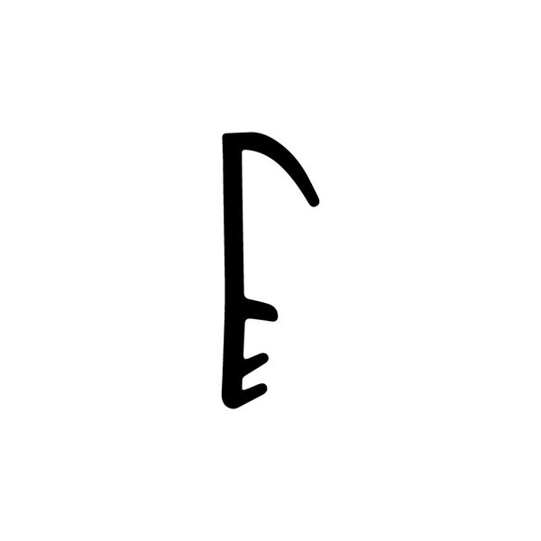 Symbol für einen Dachhaken