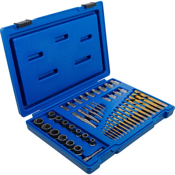 BGS Schrauben- und Mutternausdreher- mit Linksbohrer-Satz 2 - 18 mm 49tlg. - 70329