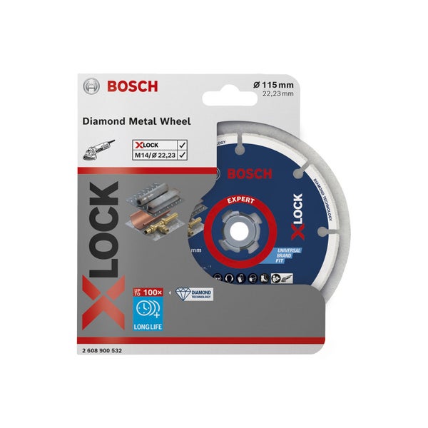 Bosch Diamant Metallscheibe mit X-Lock Aufnahme, Durchmesser 115 mm