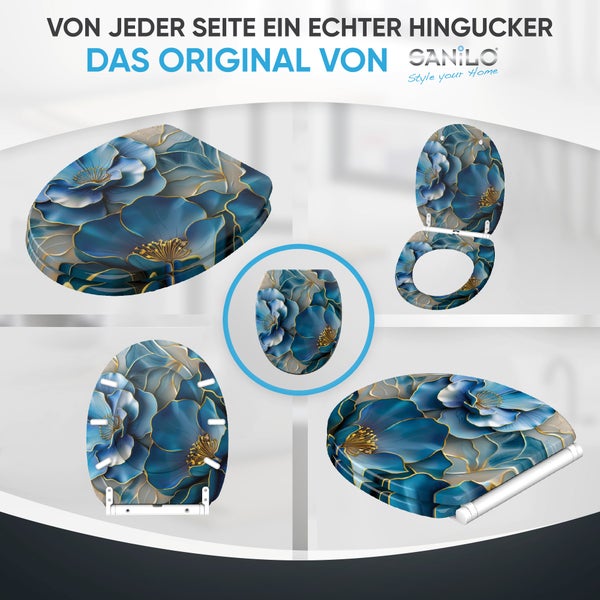 WC-Sitz mit Absenkautomatik & Top Fix Bluemara