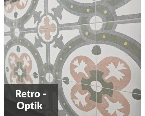 Fliesen mit Retro Muster für Wand und Boden