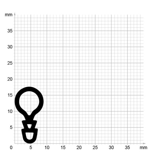 DIWARO. | Stahlzargendichtung SZ055 | grau | 5 Meter