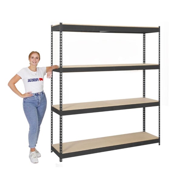 Schwerlastregal WOOD YETI FOUR | HxBxT 200x150x45cm | Fachlast 400kg | Anthrazit