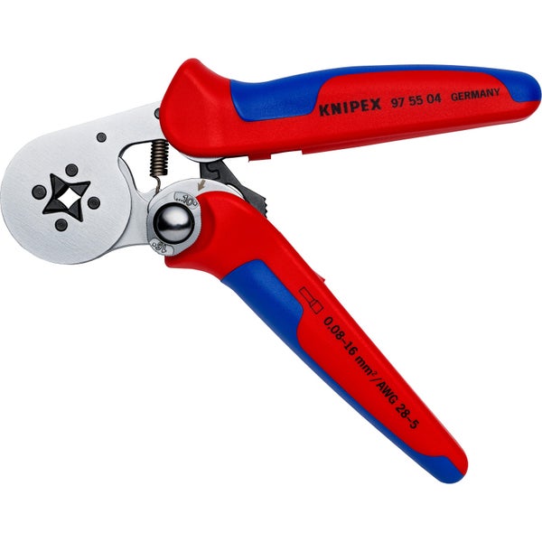 Knipex Crimpzange für Aderendhülsen, 0,08 bis 16 mm²