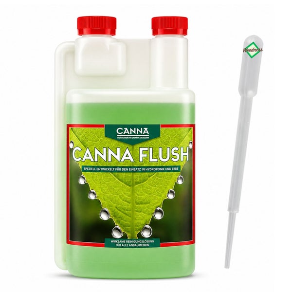 Canna Flush Reinigungslösung für Pflanzen in Hydroponik und Erde inklusive Dosierpipette