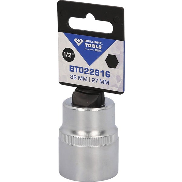 BRILLIANT TOOLS 1/2 Sechskant-Stecknuss 27 mm - BT022816