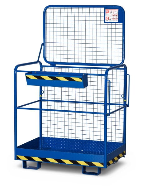 RR Industrietechnik Arbeitskorb Typ RAK-Eco RAL 5010 enzianblau