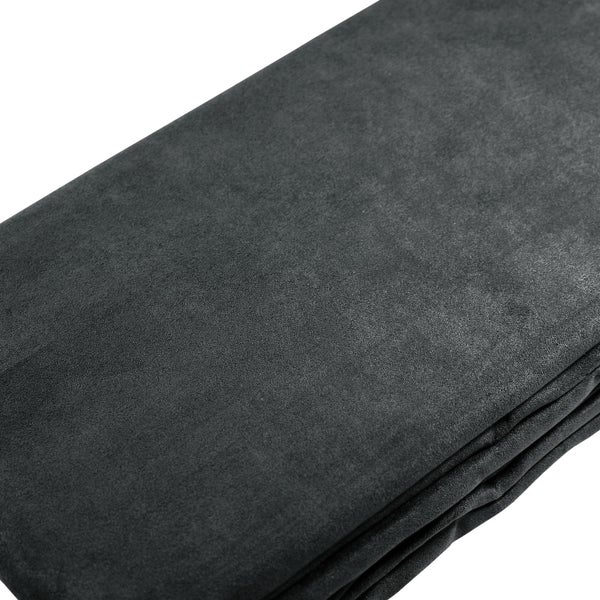 Beautissu Romantica Tagesdecke Wildleder Optik 210x280cm Anthrazit
