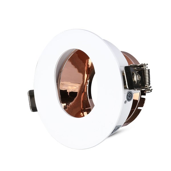 V-TAC VT-874-WR - LED-Strahler - Einbaustrahler - GU10 - IP20 - Weiß+Rose Gold - Modell Nr: -