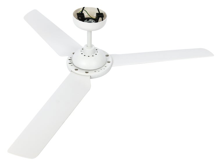 Deckenventilator mit drei Ventilatorflügeln zur Montage an der Decke