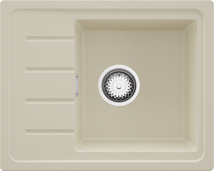 Spülbecken aus Granit mit Ablaufgarnitur