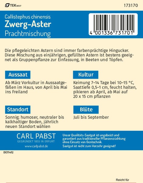 Samentüte für Gartenkresse einfache von Dürr Samen mit Abbildung von wachsender Kresse und einer Detailansicht der Samen.