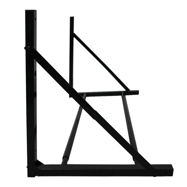PROREGAL Klappbares Reifenregal CARRERO für Wandmontage HxBxT 62x88-122x57cm, bis zu 5 Reifen, Schwarz