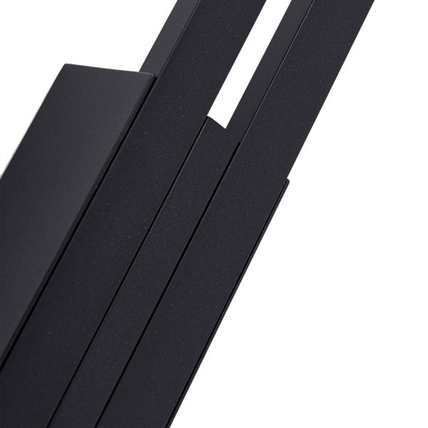 Lindby LED Wandleuchte außen Sakari (spritzwassergeschützt (Modern) in Schwarz aus Aluminium (2 flammig, ) - Außenwandleuchten Wandlampe Led Außenlampe Outdoor für Außenwand/Hauswand