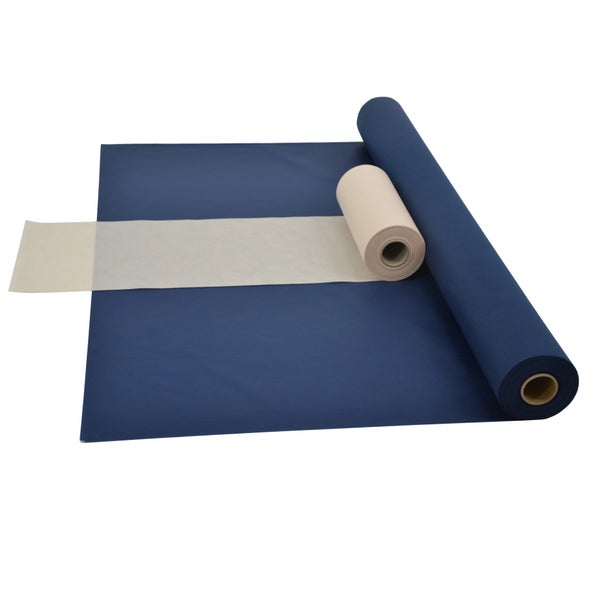 Sensalux Kombi-Set 1 Tischdeckenrolle 1m x 25m blau + Tischläufer 30cm creme