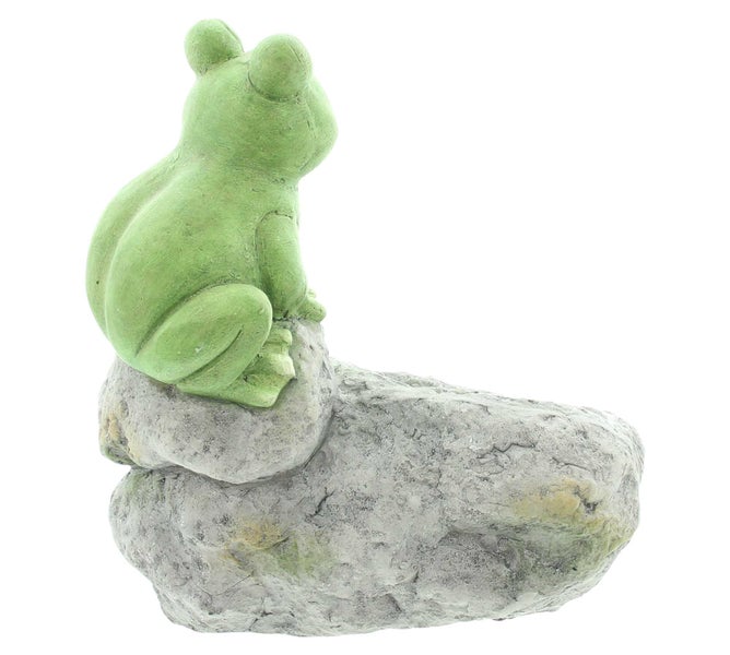 FRANK FLECHTWAREN | Pflanzer Froschpaar, MAGNESIUMOXID, 30 x 21 x 33 cm
