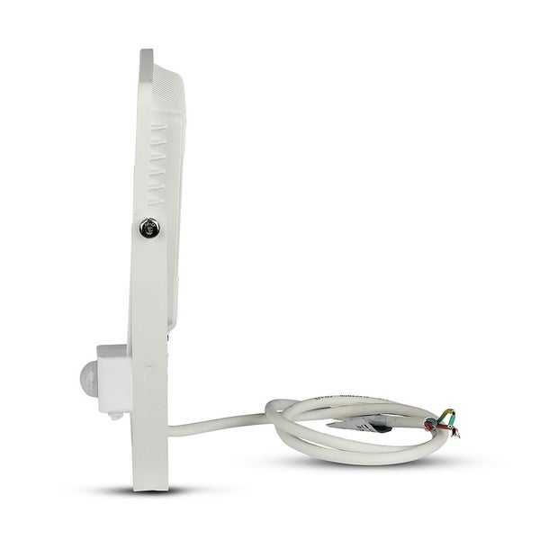 V-TAC VT-50-S-W - Drehbare LED-Flutlichtstrahler mit PIR-Sensor - Samsung - IP65 - Weiß - 50W -