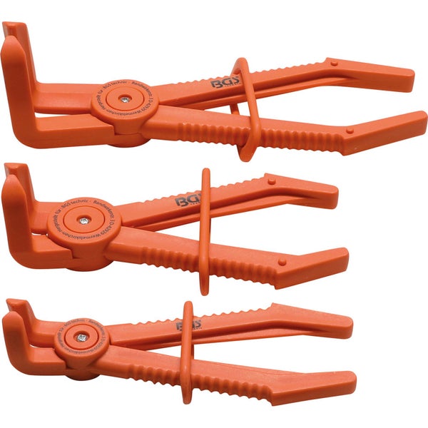 BGS Schlauch-Abklemmzangen-Satz 90° abgewinkelt 155-220 mm 3tlg. - 8764