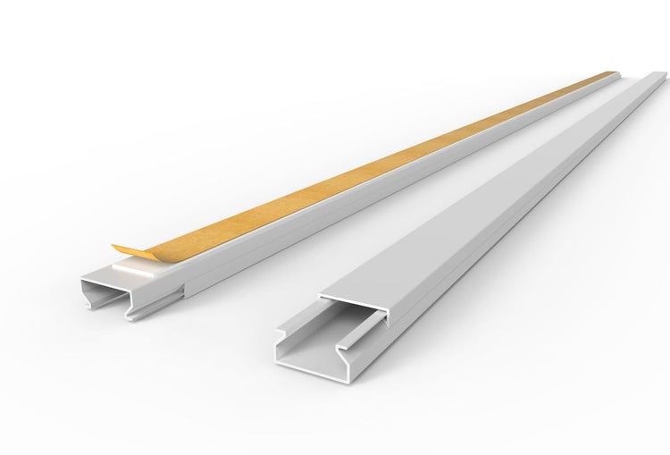 CILSON WDK2010SW Art.-Nr. 6700100.1 Kabelkanal Selbstklebend 20x10mm Weiß - 1 m / 1000 mm, Puristisches Design, Funktionale Kabelmanagement-Lösung