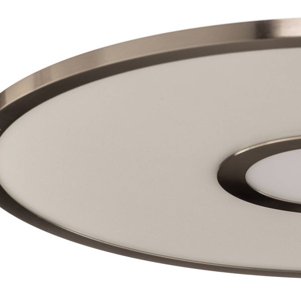 Lucande LED Deckenleuchte Linema dimmbar (Modern) in Alu aus Aluminium (1 flammig, ) - Lampe Deckenlampe Wohnzimmerleuchte