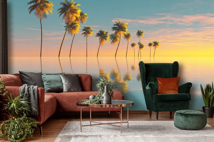 Fototapete Strand Meer Palmen Hawaii Wohnzimmer Vlies Tapete 400x280 cm