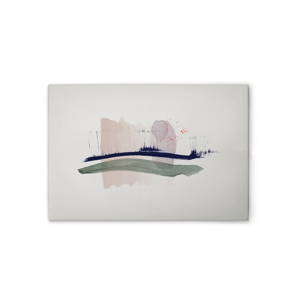 Abstraktes Wandbild mit Pinselstrichen