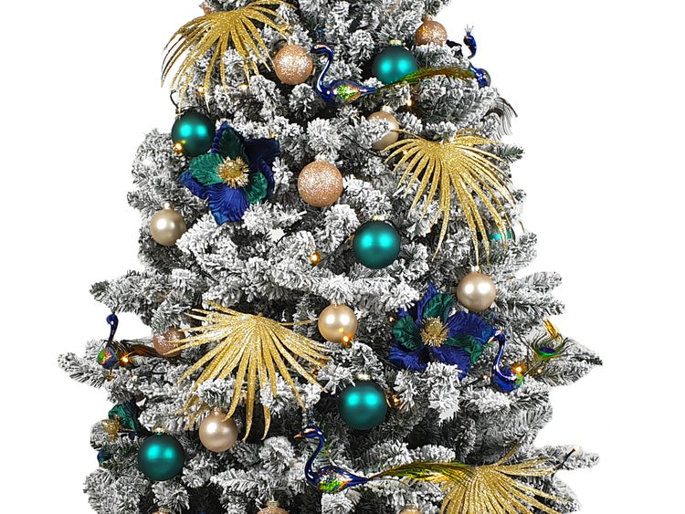 LAALU Weihnachtsschmuck-Set 77 Stück in einer Luxus-Box ROYAL LORD für Weihnachtsbaum 120-210 cm