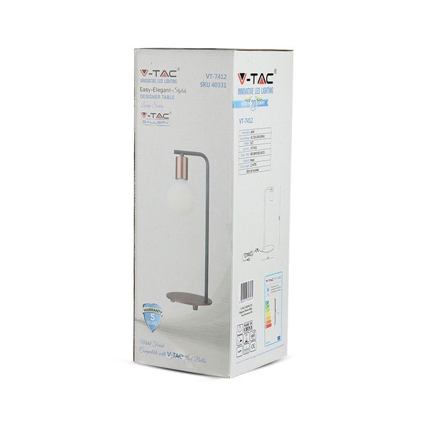 V-TAC VT-7412 - Tischleuchte - Armaturen - 5 Jahre - Rot+Bronze - IP20