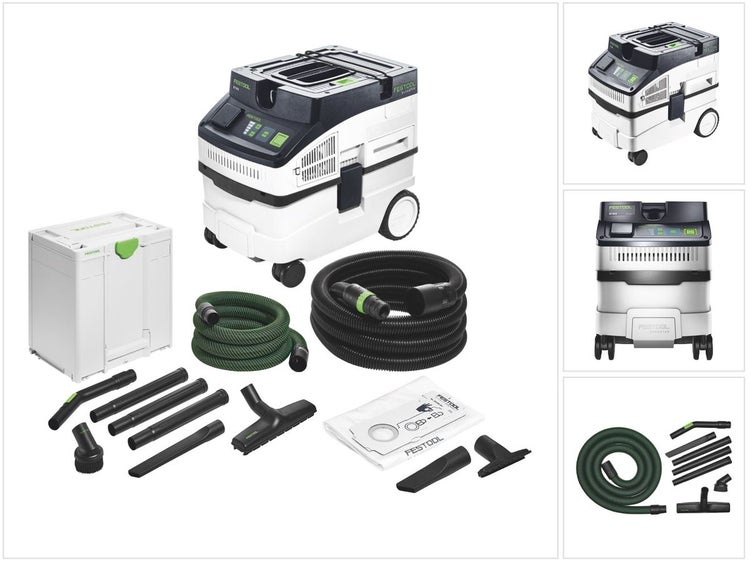 Festool CT 15 E CLEANTEC Absaugmobil 15 l ( 577410 ) + Festool RS-HW D 36-Plus ( 577258 ) Handwerker Reinigungsset