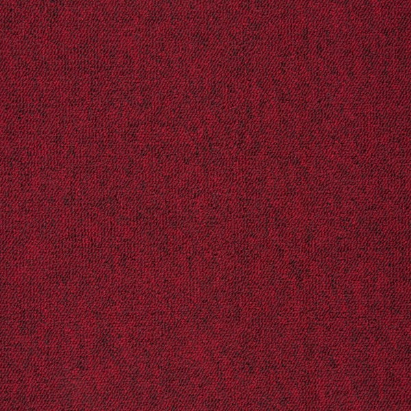Selbstliegende Teppichfliesen rot Schlingenteppich als Fliesen in 50x50 cm für Arbeitszimmer und Büro Teppichboden Fliesen als Schlingenware