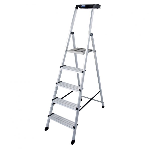 Aluminium-Haushaltsleiter mit fünf Stufen